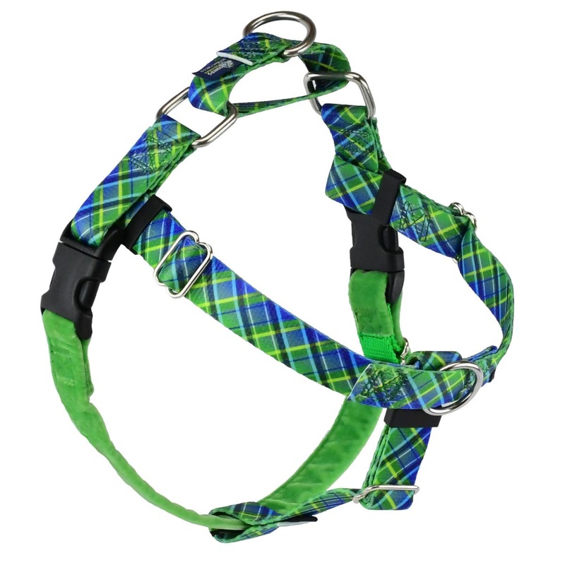 2 Hounds Design Freedom No-Pull Dog Harness Electric Glow Green 5/8Small 2024