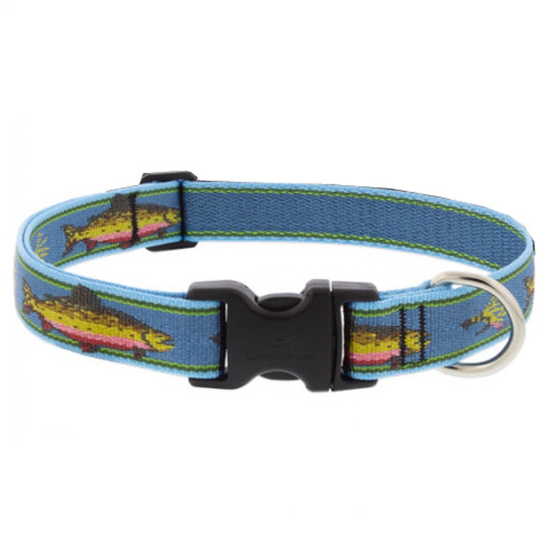 Lupine Adjustable Dog Collar 1 Wide X 25-31 Neck Size Big Fish