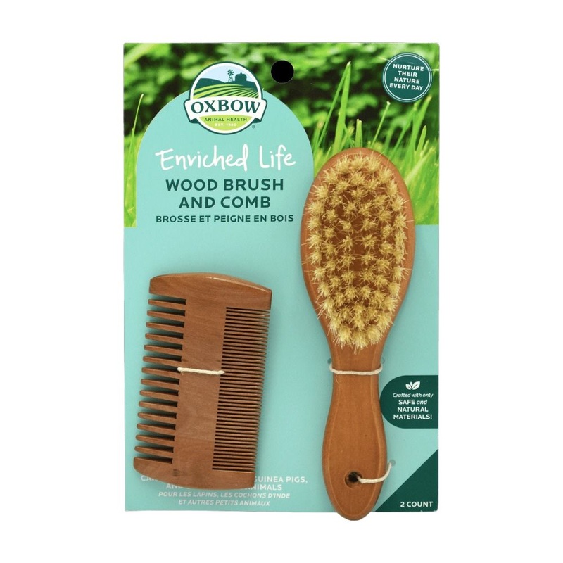 Oxbow Enriched Life Wood Brush & Comb