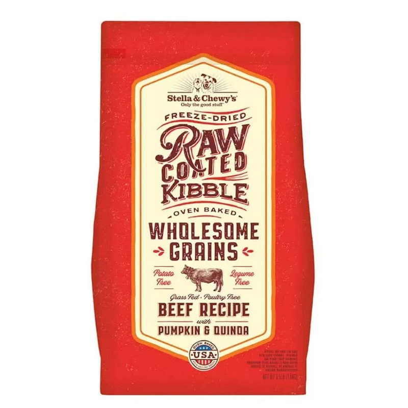 Stella & Chewy’s Raw Coated Wholesome Grains Beef Dry Dog Food 22lb