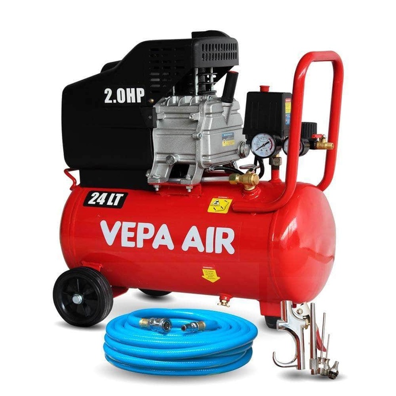 Vepa Air VADD15-24 24L 2.0HP Direct Drive Air Compressor Combo Kit