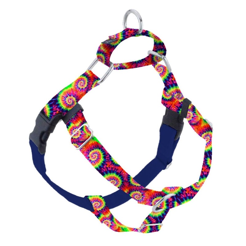 2 Hounds Design Freedom No-Pull Dog Harness Classic Tie-Dye 5/8 XSmall