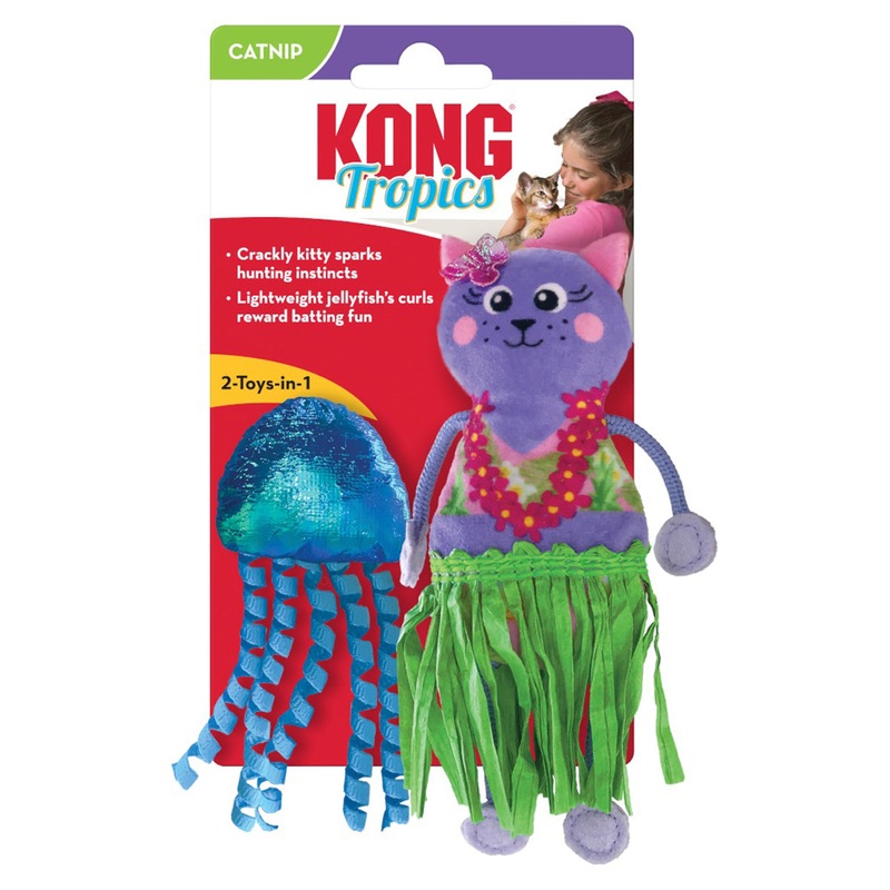 KONG Tropics Hula Cat Toy 2 Pack