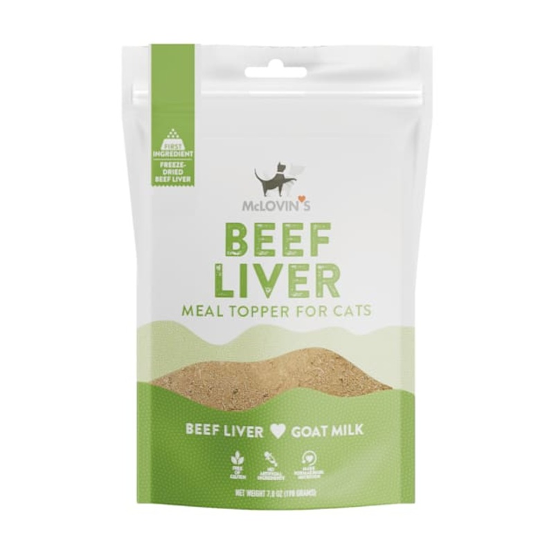 McLovin’s Pet Freeze Beef Liver Dried Cat Topper Supplement 7 oz.