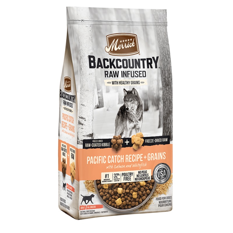 Merrick Backcountry Raw Infused with Healthy Grains Pacific Catch for Dog 20lbs