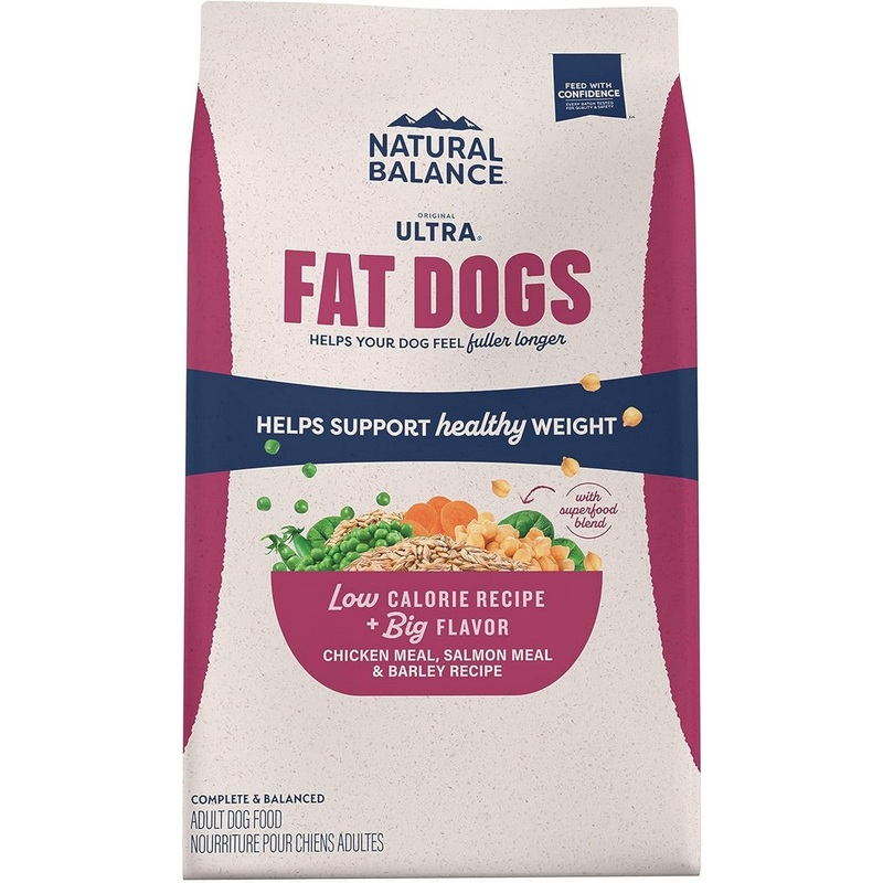 Natural Balance Fat Dogs Low Calorie Dry Dog Food – Chicken & Salmon – 11lb