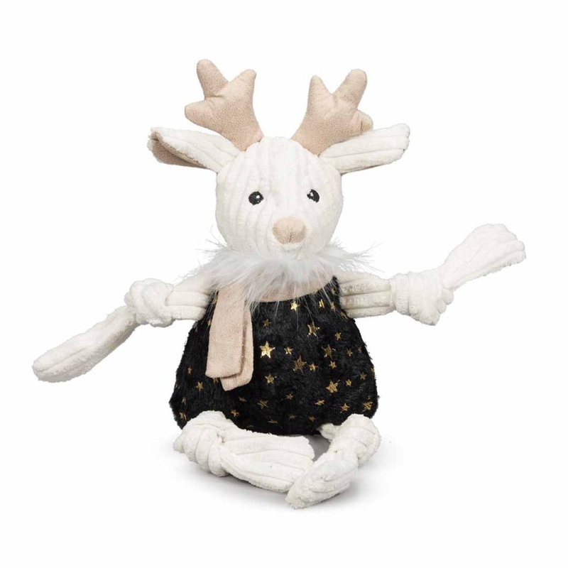 HuggleHounds Celebration Reindeer Knottie Dog Toy 16