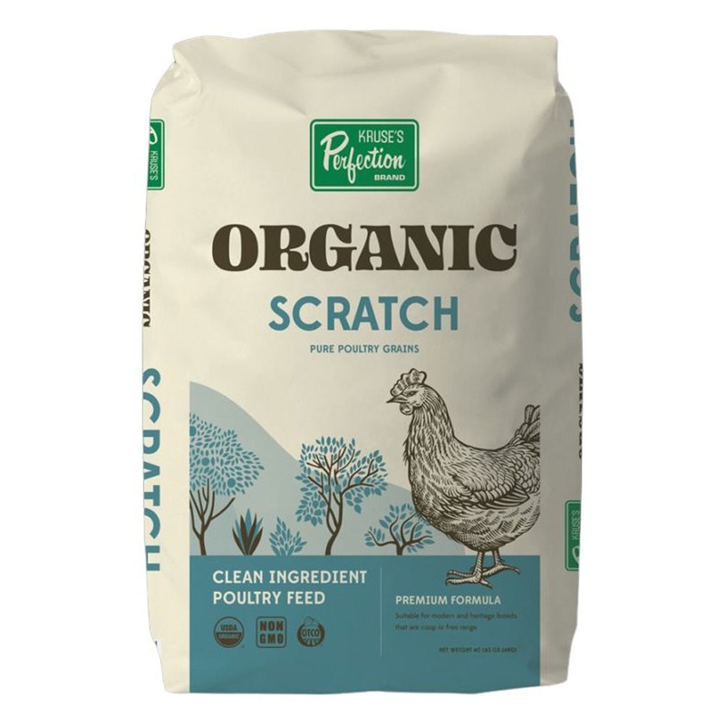 Kruse’s Perfection Organic Scratch Pure Poultry Scratch Grains 40lb