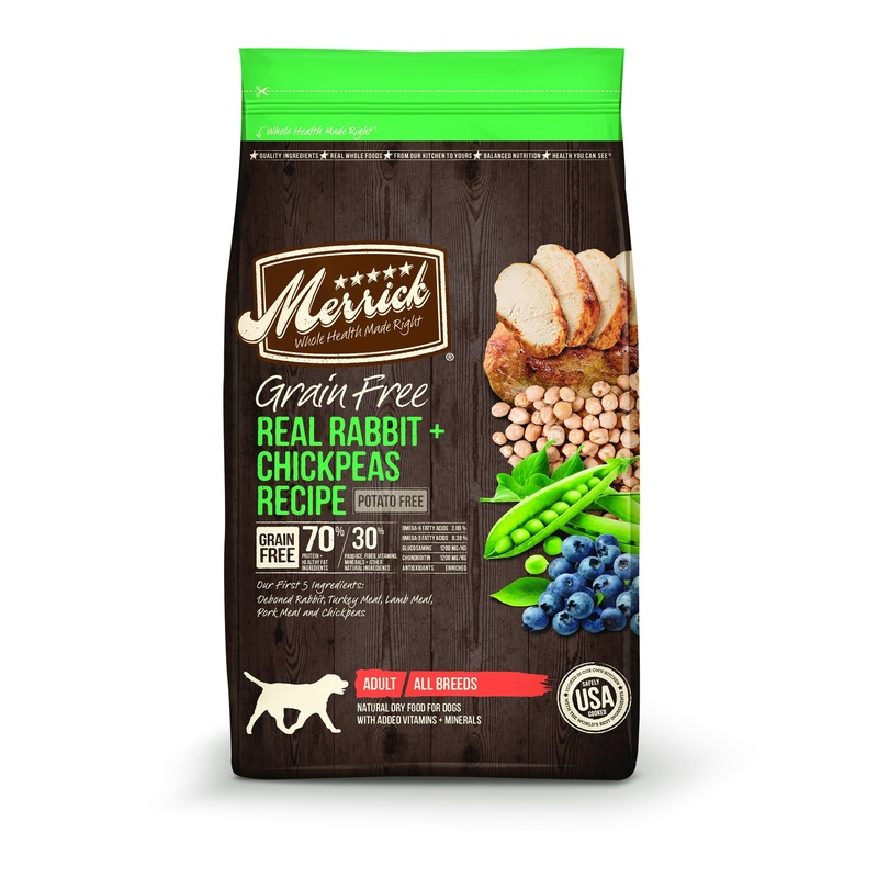 Merrick Grain Free Real Rabbit Chickpea Dry Dog Food 22lb