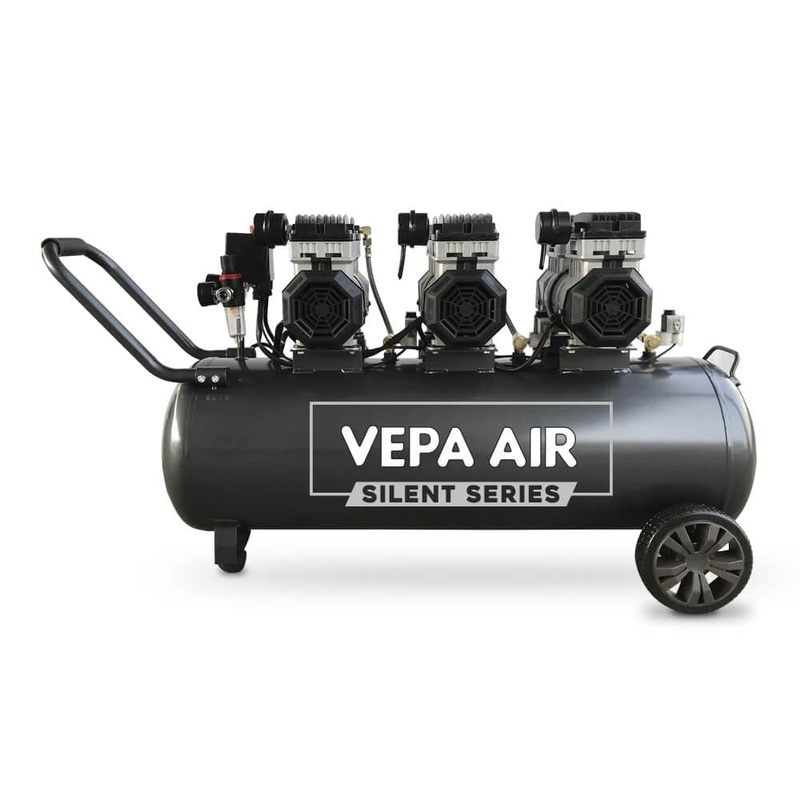 Vepa Air VSC2400 3.3HP 100L Oil-Less Silent Air Compressor