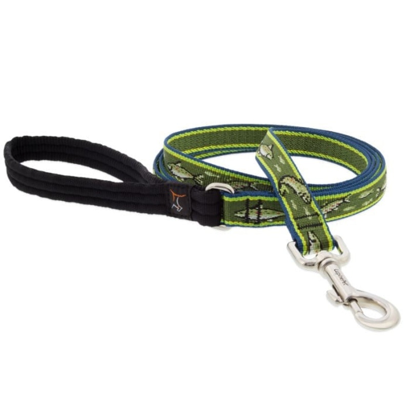 Lupine Dog Leash 3/4 Wide x 4′ Length Brookies