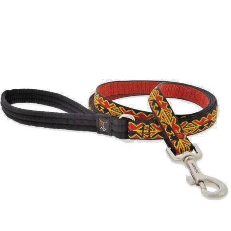 Lupine Dog Leash 3/4 Wide x 6′ Length Monarch Red