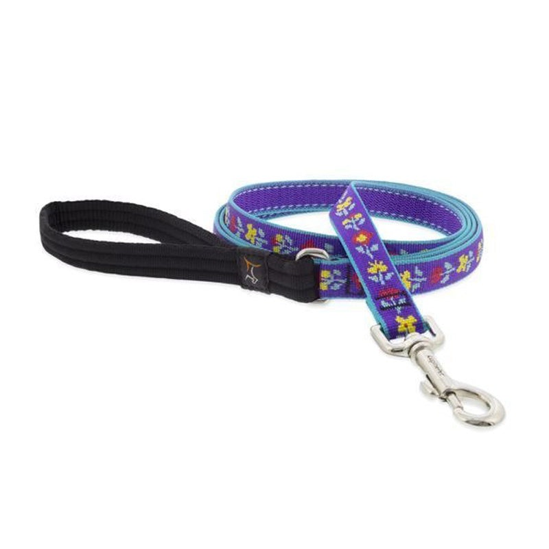 Lupine Dog Leash 3/4 Wide x 6′ Length Folk Flower