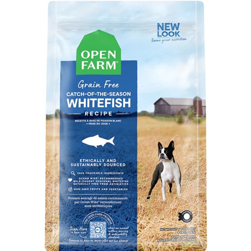 Open Farm Grain-Free Dry Dog Food –  Catch-of-the-Season Whitefish – 22lb Bag