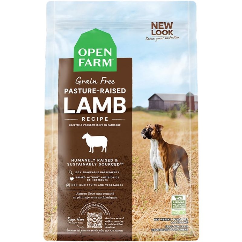 Open Farm Grain-Free Dry Dog Food – Pasture-Raised Lamb – 22lb Bag