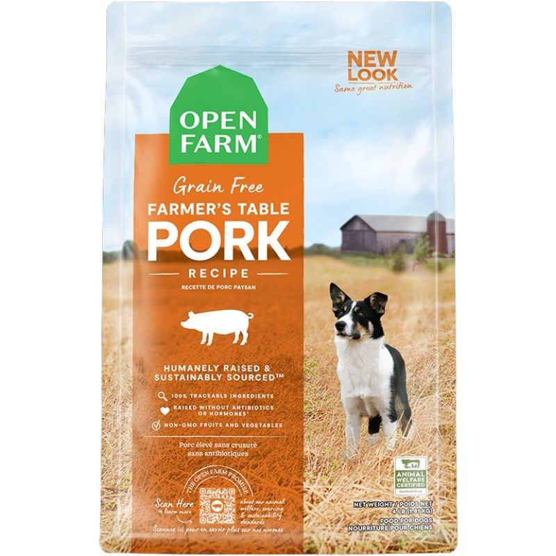 Open Farm Grain-Free Dry Dog Food – Pork & Veggies – 22lb Bag