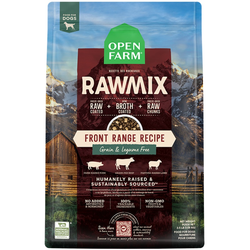 Open Farm RawMix Grain-Free Dry Dog Food – Front Range – 20lb Bag
