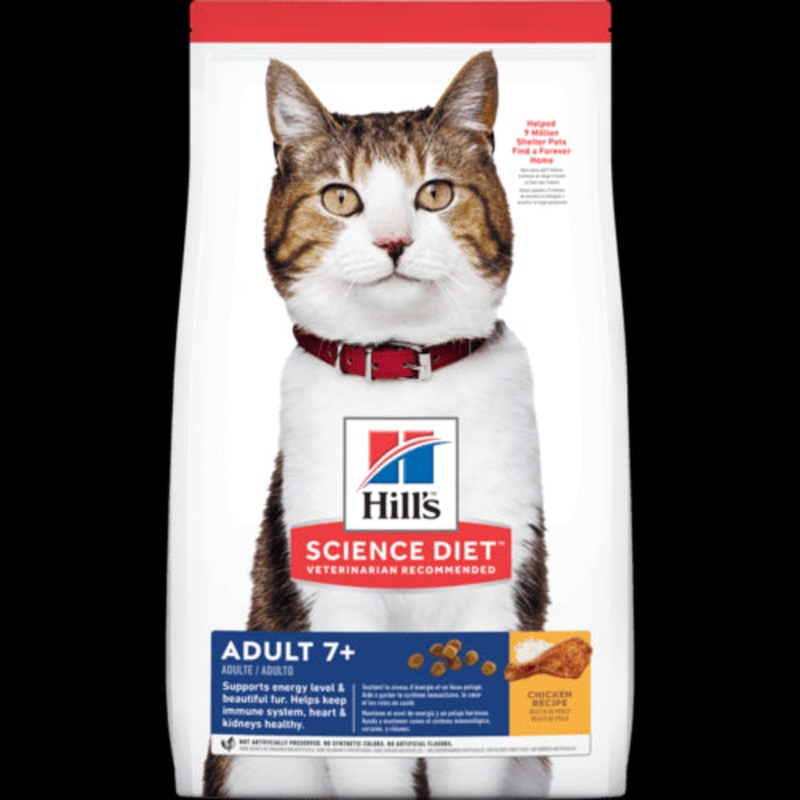 Science Diet Adult 7+ Chicken Recipe Dry Cat Food 7lb