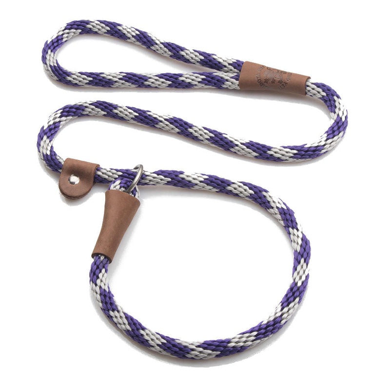 Mendota Products Dog Slip Leash 1/2 X 6′ Amethyst
