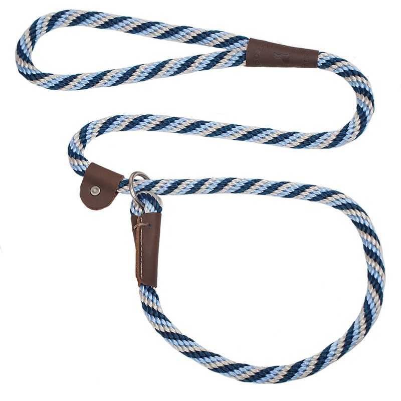 Mendota Products Dog Slip Leash 1/2 X 6′ Arctic Blue