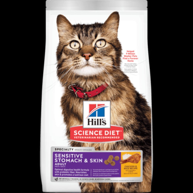 Science Diet Adult Sensitive Stomach & Skin Dry Cat Food 15.5lb