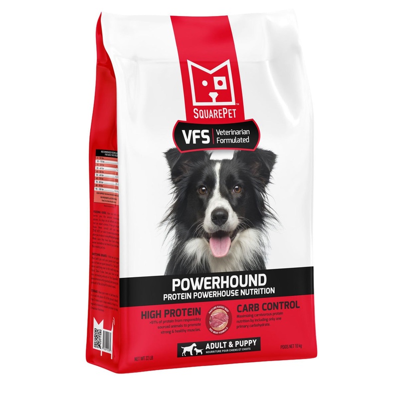 Square Pet VFS PowerHound Red Meat Dry Dog Food 4.4lb