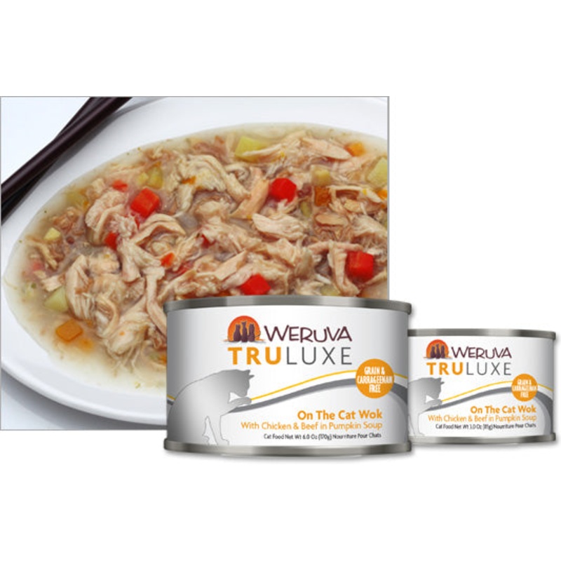 Weruva On The Cat Wok with Chicken & Beef in Pumpkin Soup 6oz