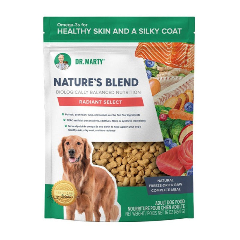 Dr. Marty Radiant Select Nature’s Blend Freeze-Dried Dog Food 16oz