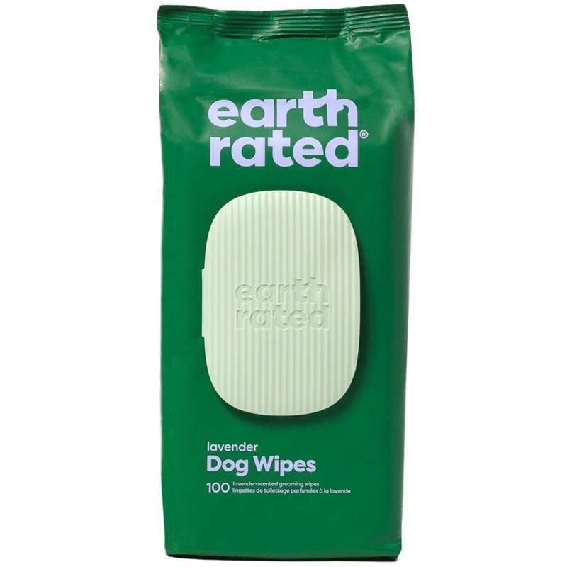 Earth Rated Plant-Based Dog Grooming Wipes Lavender Scented 100 Count