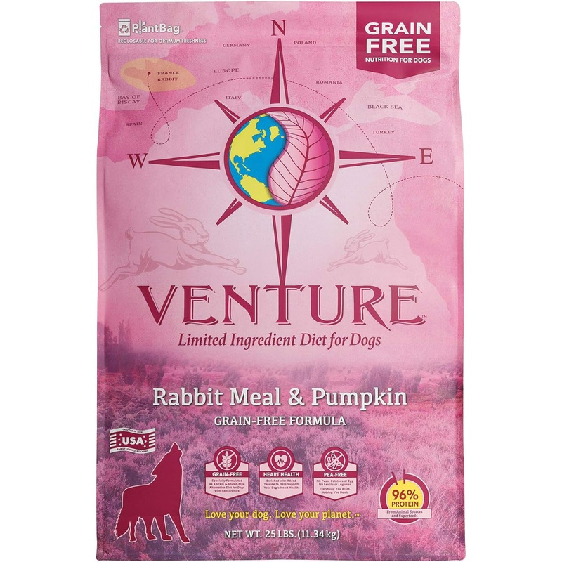 Earthborn Venture Limited Ingredient Diet Grain Free Rabbit Dry Dog Food 25lb