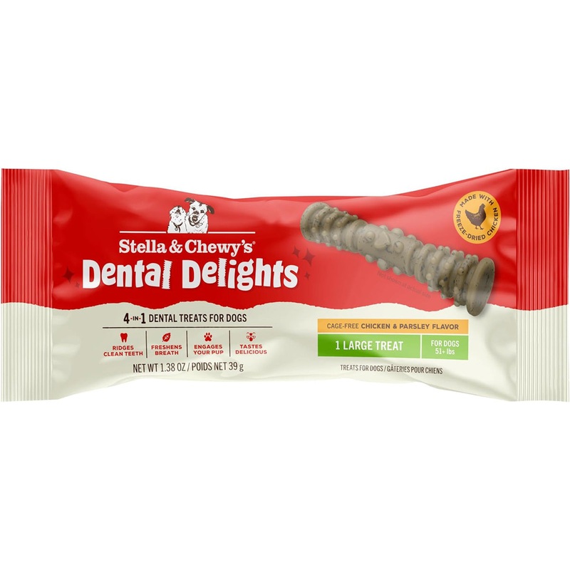 Stella & Chewy’s Dental Delights Freeze-Dried Chicken Large Dog Treat