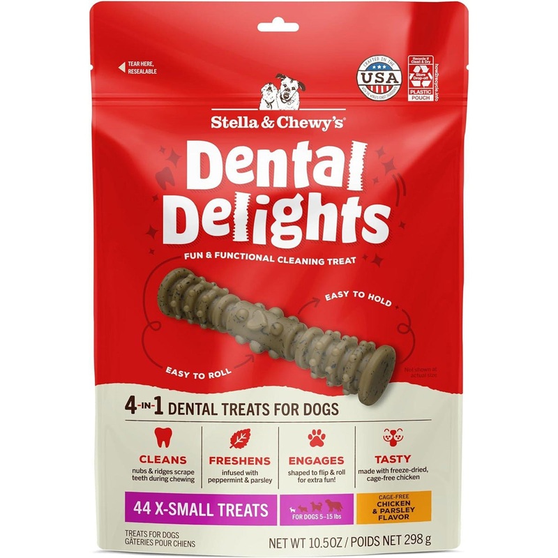 Stella & Chewy’s Dental Delights X-Small Dog Treats 44-Count