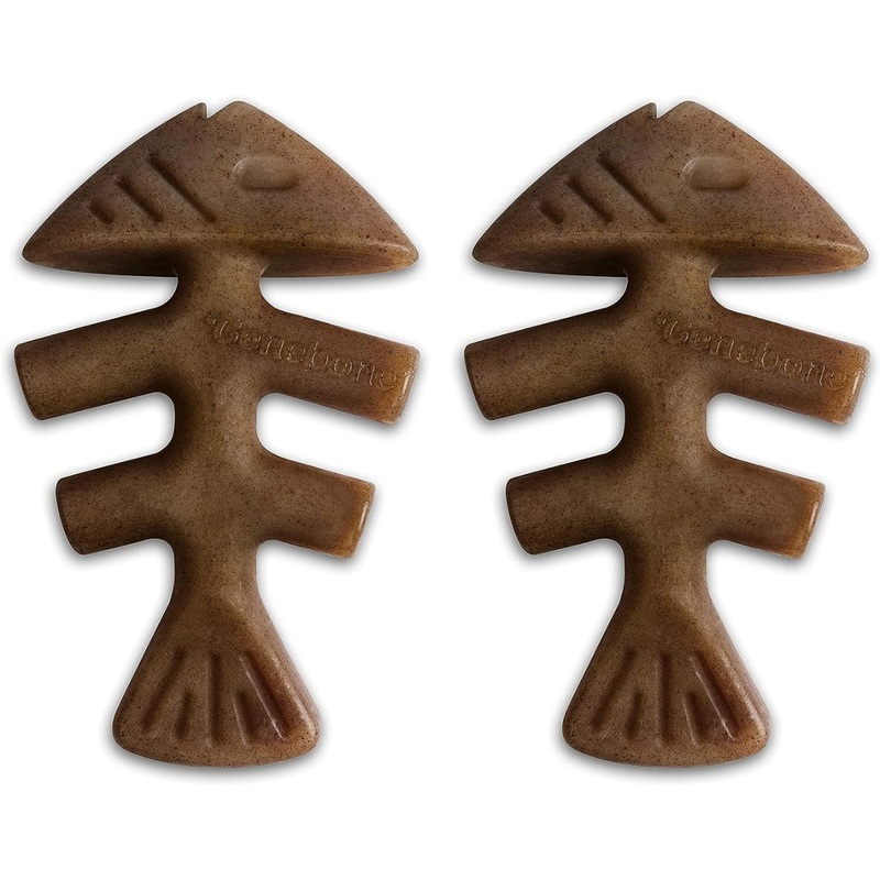 Benebone Tiny 2-Pack Fishbone Dog Chew Toys