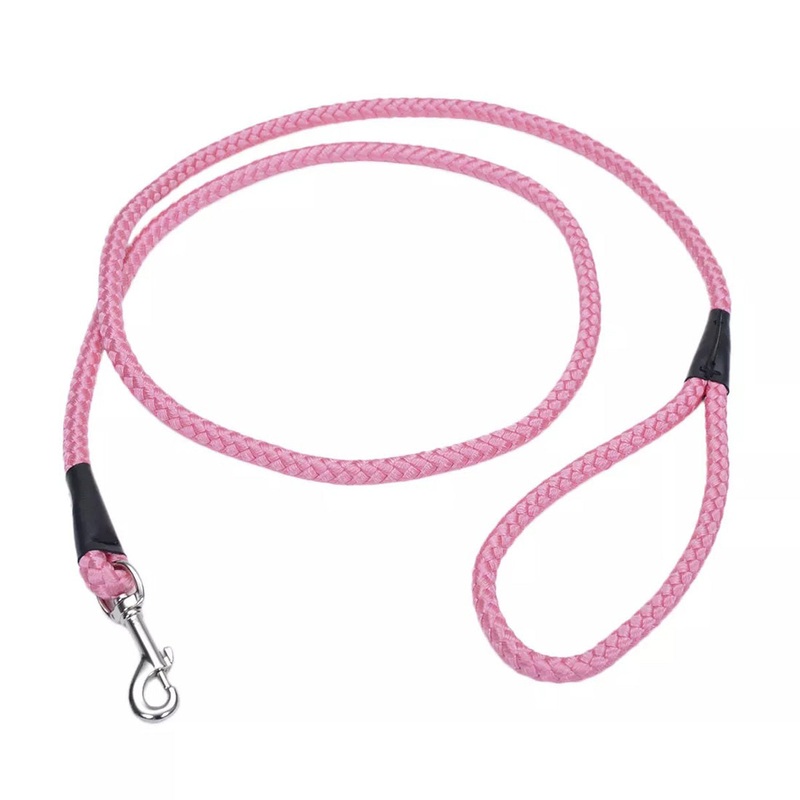 Coastal Rope Dog Leash 6′ Pink Bright