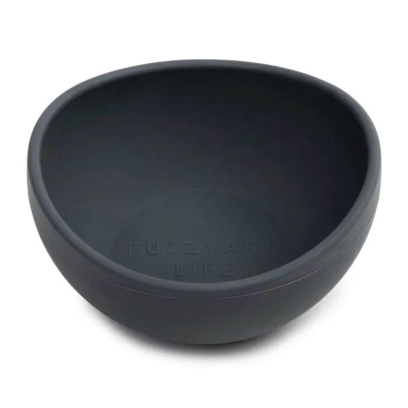 FuzzYard Life Silicone Bowl for Pets – Slate Grey Large