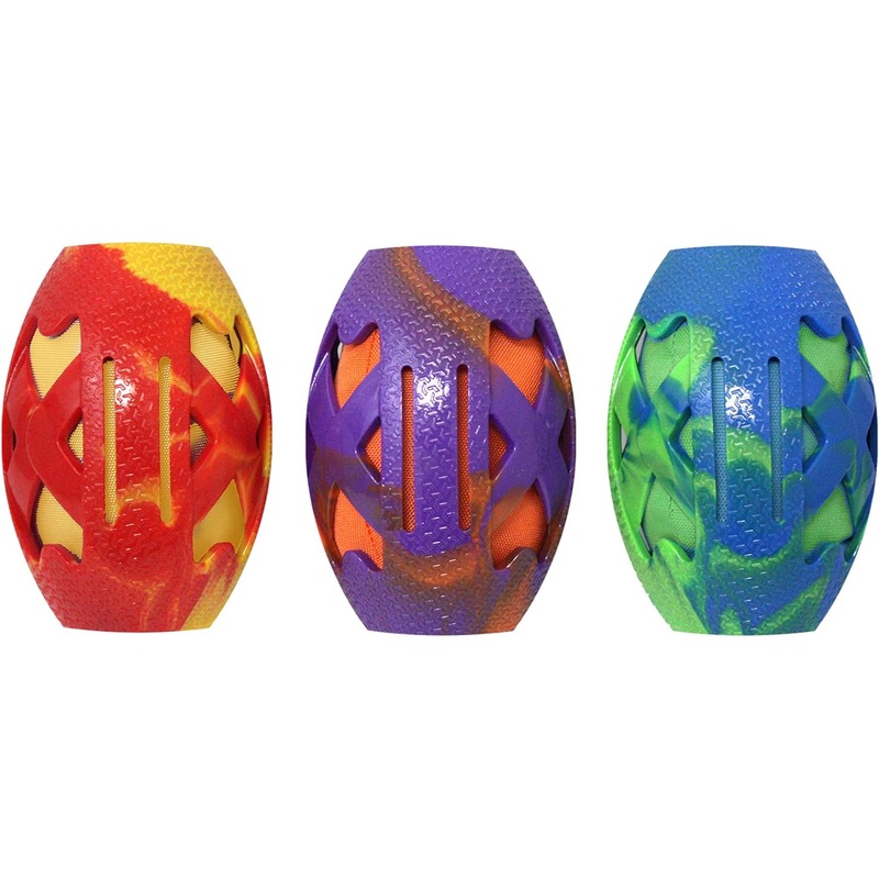Multipet Multi-Armor Football Dog Toy 5.5