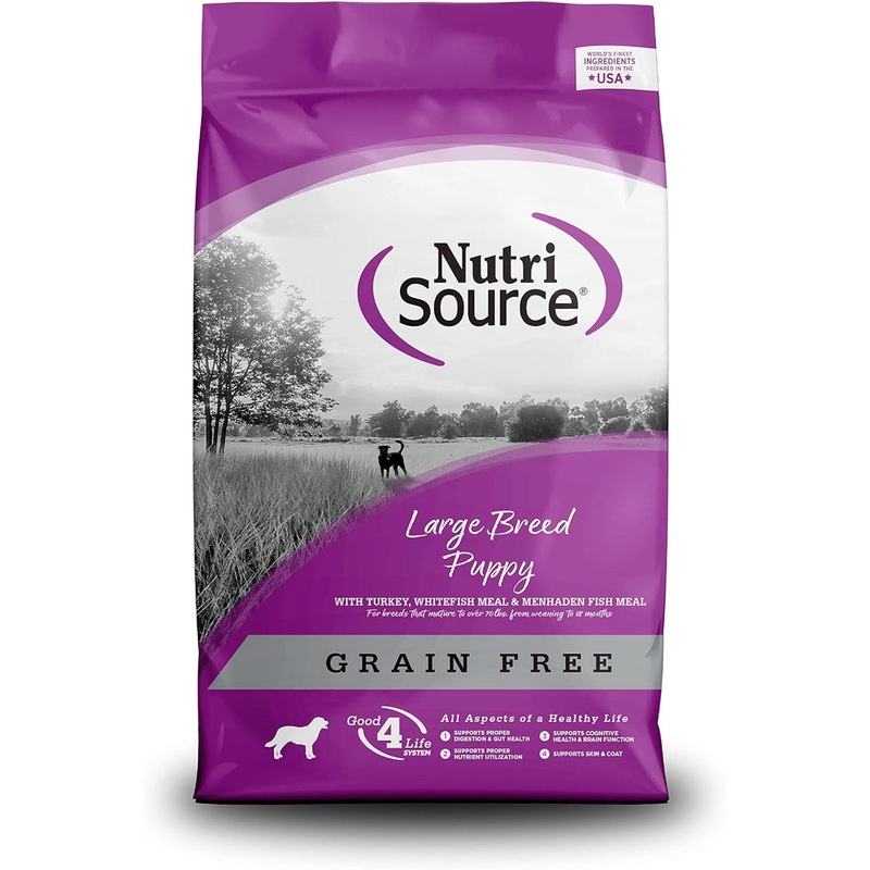 NutriSource Large Breed Grain Free Puppy Dry Dog Food 26lb