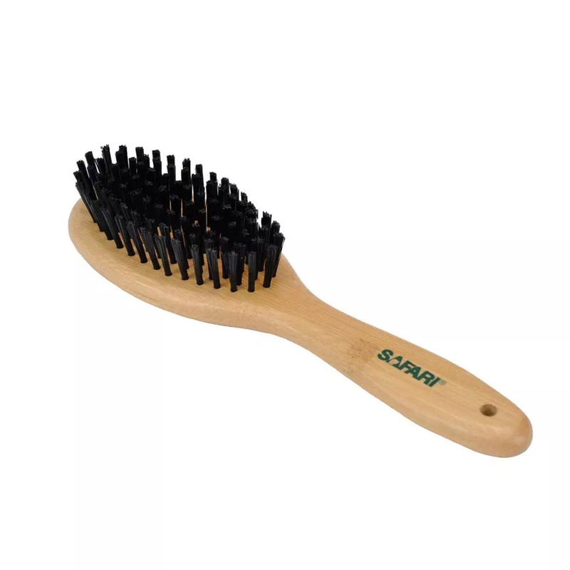 Safari Bristle Dog Brush with Bamboo Handle Large