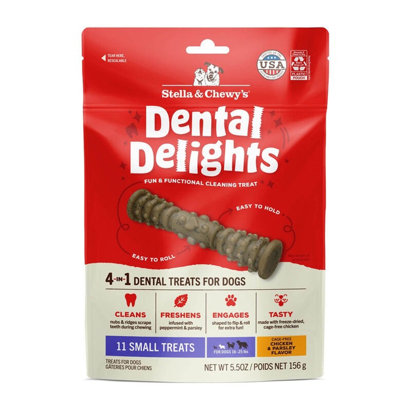 Stella & Chewy’s Dental Delights Dog Treats Small 11 Count
