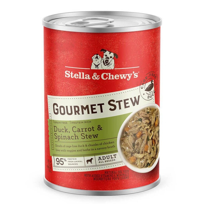 Stella & Chewy’s Gourmet Duck Carrot Spinach Stew Wet Dog Food 12.5oz
