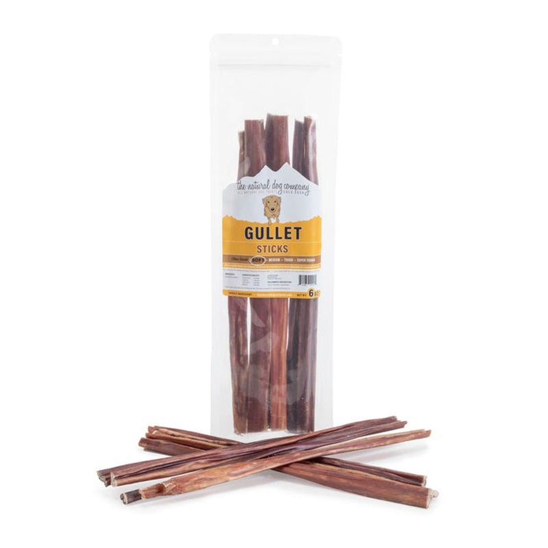 The Natural Dog Company Bully 12 Gullet Sticks 6oz