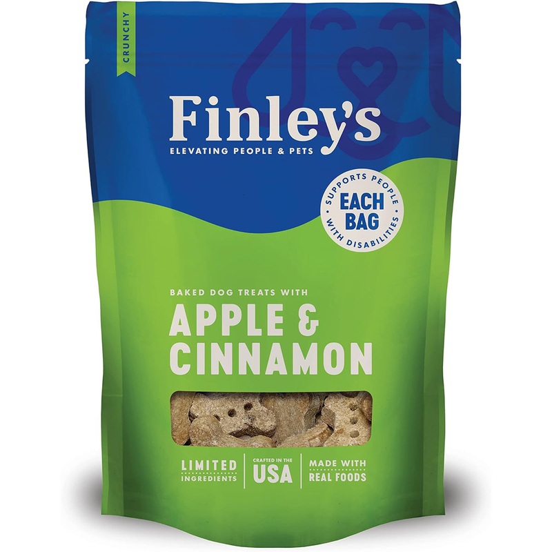 Finley’s Apple & Cinnamon Crunchy Biscuits Dog Treats 12oz