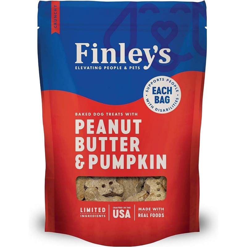 Finley’s Peanut Butter Pumpkin Crunchy Biscuits Dog Treats 12oz