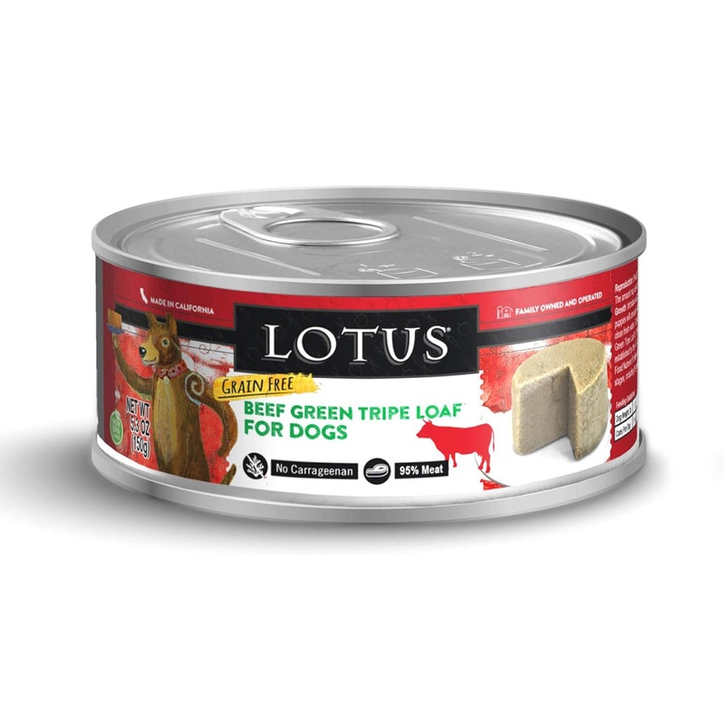 Lotus Dog Grain-Free Beef Green Tripe Loaf for Dogs 5.3oz
