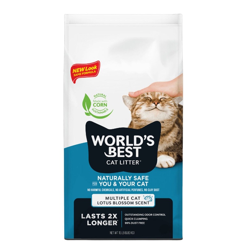 World’s Best Cat Lotus Blossom Cat Litter 15lb