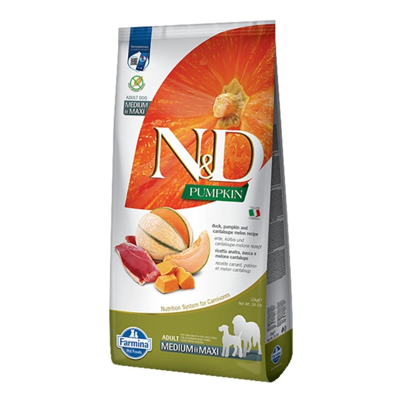 Farmina N&D Pumpkin Grain-Free Dry Dog Food – Cantaloupe & Duck Medium/Maxi, Kibble – 26.4lb
