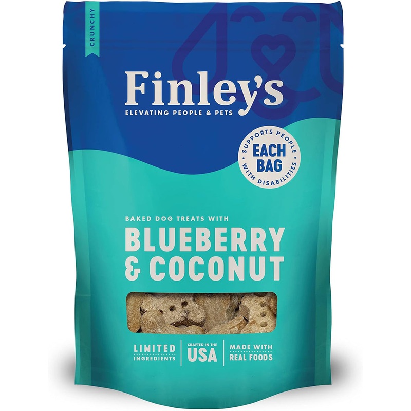 Finley’s Blueberry Coconut Crunchy Biscuits Dog Treats 12oz
