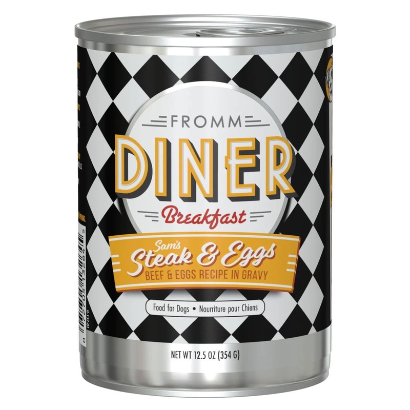 Fromm Diner Breakfast Sam’s Steak & Eggs Canned Dog Food 12.5oz