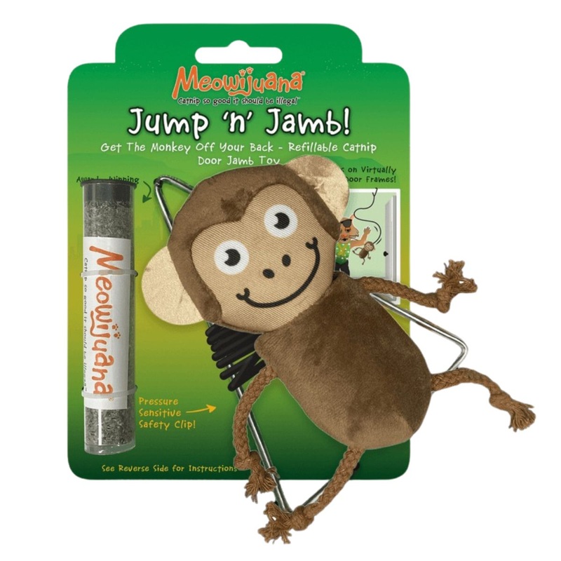Meowijuana Jump ‘n’ Jamb Refillable Catnip Swinging Cat Toy
