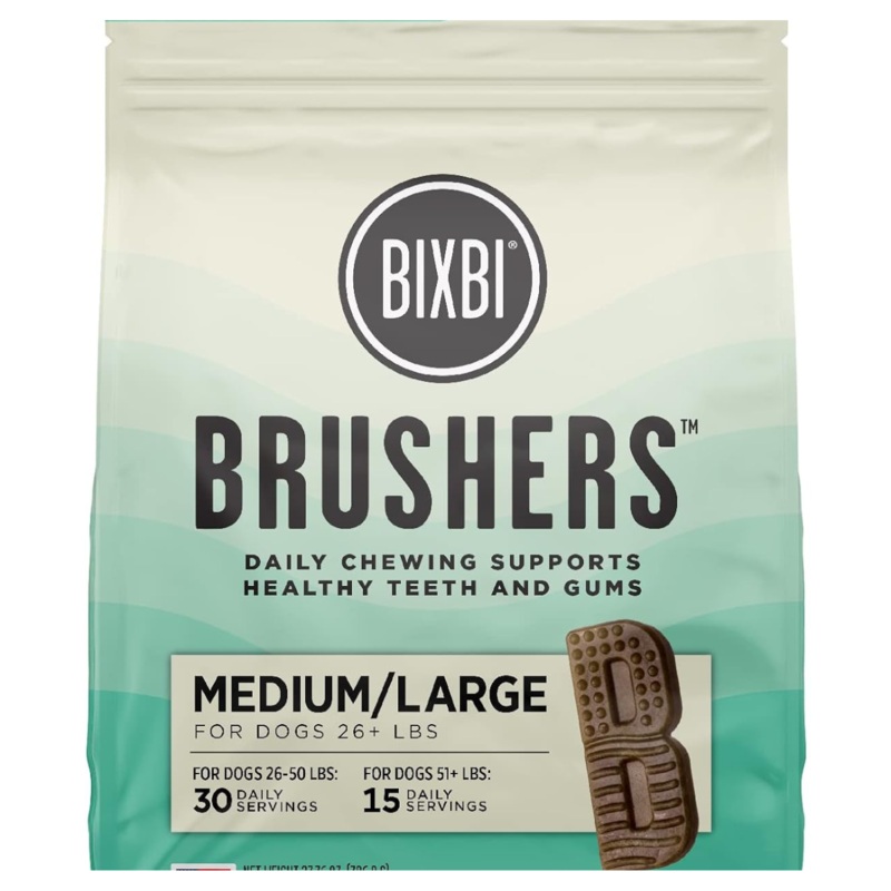 Bixbi Brushers Dog Dental Chews 27.76oz 15ct